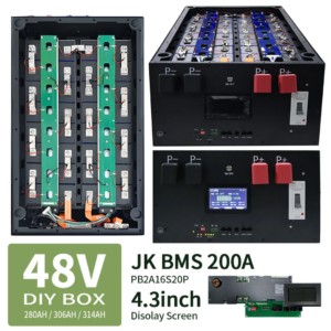 DIY Кит: Метална кутия за 48V 16S LiFePo4 батерия 280Ah-330Ah, JK BMS 200A, 250A Предпазител
