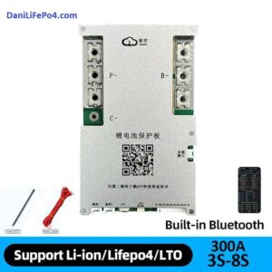 Мощен Смарт BMS JK-B2A8S30P (4S-8S, 12V-24V, 300A, 2A активен баланс)